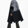 Hybride denim Poncho