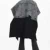 Hybride denim Poncho