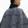 Hybride denim Poncho