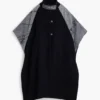 Hybride denim Poncho