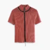 Iriserend T-shirt met rits