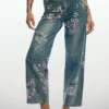 Jeans met bloemenprint