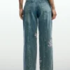 Jeans met bloemenprint