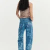 Jeans met bloemenprint