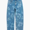 Jeans met bloemenprint
