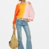Jeans met bloemenstiksels