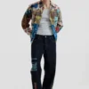 Jeans met oosterse print