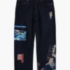 Jeans met oosterse print
