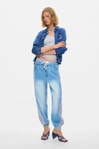 Jogger-denim broek