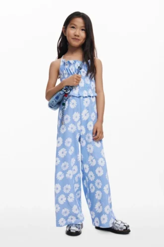 Jumpsuit met bloemenprint en bandjes