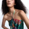 Jumpsuit met tropische print