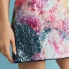 Jurk met bloemenprint en pailletten