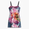 Jurk met bloemenprint en pailletten