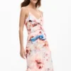 Jurk met bloemenprint en ruches