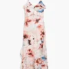 Jurk met bloemenprint en ruches
