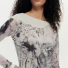 Jurk met collageprint