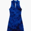 Jurk met flockprint