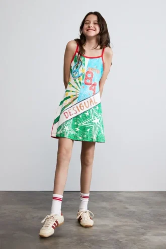 Jurk met veelkleurige print