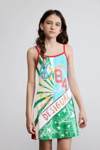 Jurk met veelkleurige print