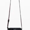 Kleine crossbody-portemonnee met textuur