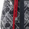 Kleine denim rugzak met zigzagpatroon
