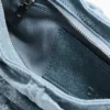 Kleine denim tassen met plooien