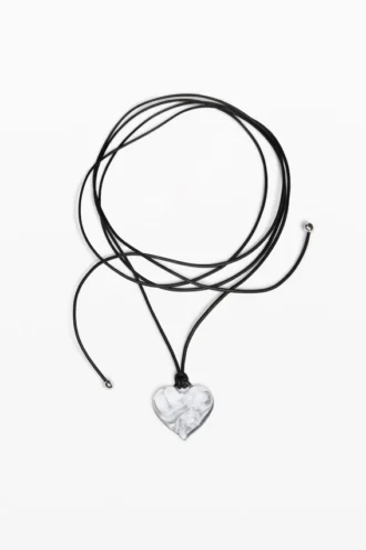 Kleine kristallen hartvormige hanger van Zalio