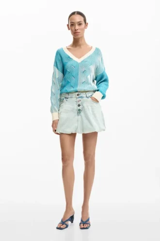 Korte denim rok