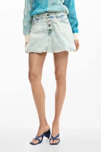 Korte denim rok