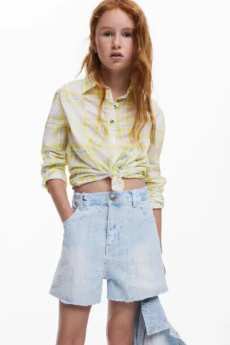 Korte denim trucker