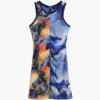 Korte jurk met bandjes en print