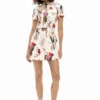 Korte jurk met collageprint
