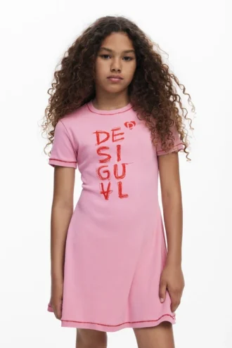 Korte jurk met logo