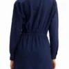 Korte shirtjurk met textuur