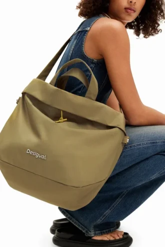 L Omkeerbare nylon tassen