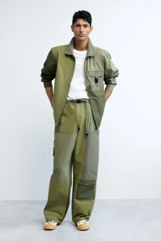 Lange broek in militaire stijl