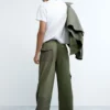 Lange broek in militaire stijl