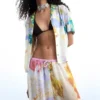 Lange broek met bloemenprint