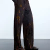 Lange broek met flockprint