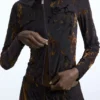 Lange broek met flockprint