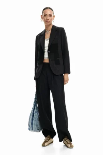 Lange broek met plooien