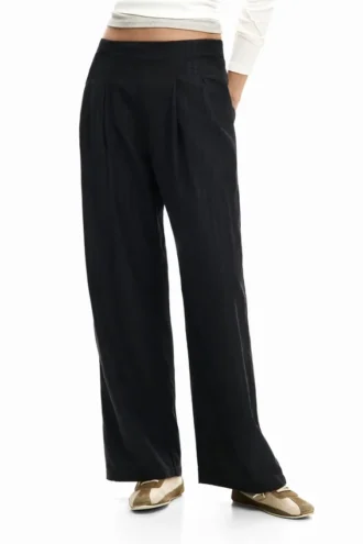 Lange broek met plooien