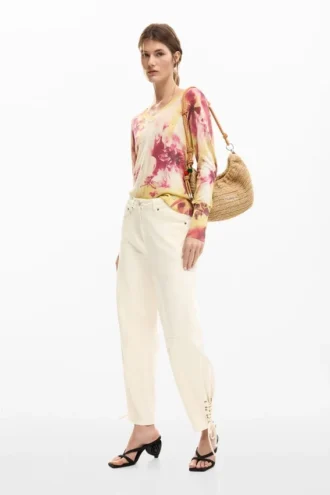 Lange broek met strik