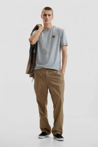 Lange broek van gemengde stof