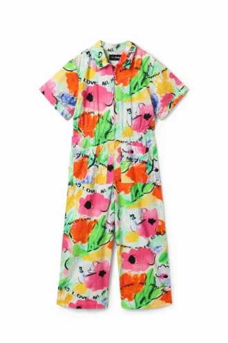 Lange jumpsuit met bloemenprint
