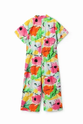Lange jumpsuit met bloemenprint