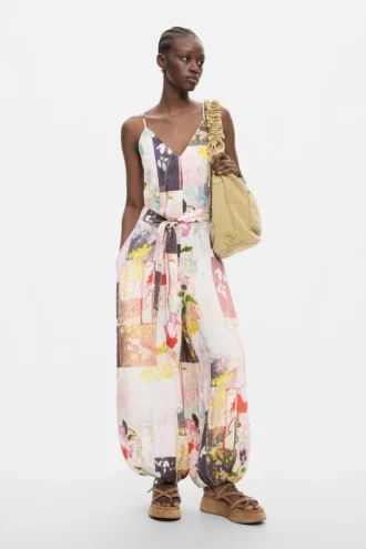 Lange jumpsuit met print
