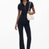 Lange jumpsuit met rits