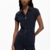 Lange jumpsuit met rits