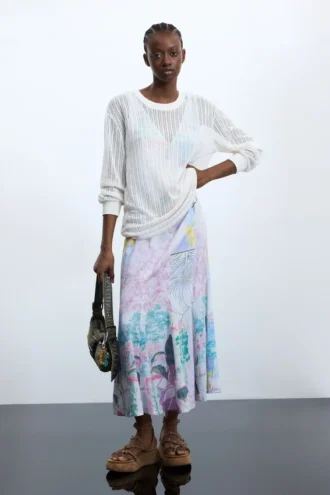 Lange jurk met print